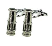 English Made Pewter Miners Davy Lamp Cufflinks Presented in a Box