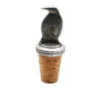 English Made Pewter Penguin Wine Bottle Stopper, 70 x 25 mm, Cork Base, Gift Boxed