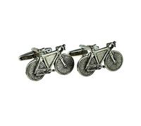 English Made Pewter Racing Bike Cycling Cufflinks Presented in a Box