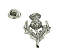English Made Pewter Scottish Thistle Lapel Pin Badge. Single Unit. XWTP073