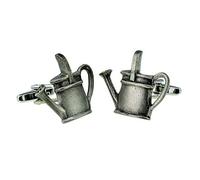 English Made Pewter Watering Can Gardeners Cufflinks Presented in a Box