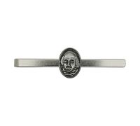 English Made Pewter William Shakespeare Tie Bar Slide with Gift Box, 50 x 16 mm, with a Personalised Engaved Gift Box