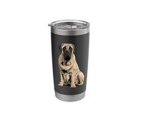 English Mastiff Dog Illustration Stainless Steel Insulated Tumbler