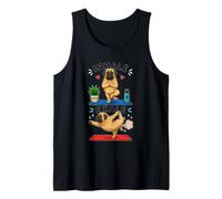 English Mastiff Doing Yoga Inhale - exale DIGOR Funny Tank Top
