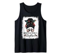 English Mastiff Kinda Busy Being A Dog Mom Funny Messy Bun Tank Top