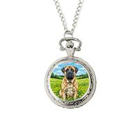 English Mastiff Pocket Watch • Dog Lover Gift for Birthday or Christmas • Artistic Keepsake for Men or Women • Present for Mastiff Owner • Unique Dog Accessory Presented in a Gift Box