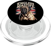 English Mastiff UK Flag - Distressed British Dog Lover PopSockets PopGrip for MagSafe