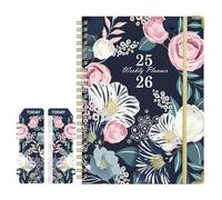 English Notebook Planner - July 2025 June 2026, Task Organizer with Daily Checklist, Agenda Pad with To-Do List, Productivity Tool, Planner Notebook for Work, Sports, Goal Setting