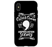English Oxford Comma Society - Funny Grammar Case for iPhone X/XS
