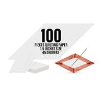 English Paper Piecing 1.5"" Diamond 45 Degrees EPP - Perfect for Quilting & Patchwork Projects - Durable and Precise Paper Templates - Ideal for Accurate & Consistent Paper Piecing - 100 Piece Set