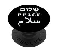 English Peace Arabic Salam Hebrew Shalom Language PopSockets Adhesive PopGrip