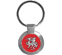 English Pendragon Anglo Saxon Luxury Round Shaped Metal Keyring And Gift Box