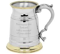 English Pewter Company 1 Pint Cumbrian Pewter Tankard. Personalised with Free Engraving [EP025]
