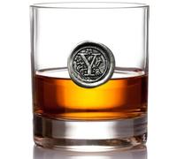 English Pewter Company 11oz Whisky Glass Tumbler with Monogram Initial - Personalised Gift with Your Choice of Initial (Y) [MON125]