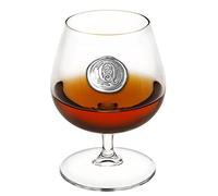 English Pewter Company 14.5oz Brandy Cognac Snifter Glass with Monogram Initial - Personalised Gift with Your Choice of Initial (Q) [MON217]