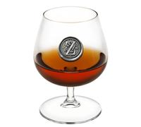 English Pewter Company 14.5oz Brandy Cognac Snifter Glass with Monogram Initial - Personalised Gift with Your Choice of Initial (Z) [MON226]