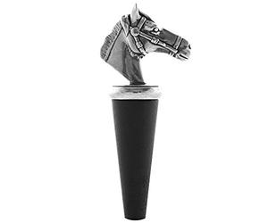 English Pewter Company Horse Head Wine Bottle Stopper [BOT211]