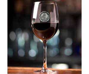 English Pewter Company Personalised Wine Glass with Your Choice of Initial (O) - Unique Gift for Men or Women, Birthdays, Anniversaries,Wedding [MON415] (O)