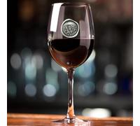 English Pewter Company Personalised Wine Glass with Your Choice of Initial - Unique Gift for Men or Women, Birthdays, Anniversaries,Wedding [MON423] (W)