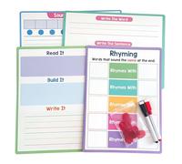 English Phonics Exercise Book Erasable Paper Phonics Practice Writing Pad for Students Children Classroom and Homeschool Beginner English Workbook