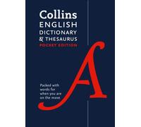 English Pocket Dictionary and Thesaurus by Collins Dictionaries (Paperback Book)