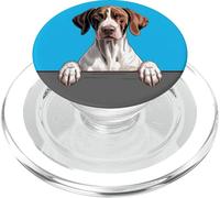 English Pointer Funny Peeking Pocket Puppy Dog Lover PopSockets PopGrip for MagSafe