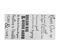 English Quotes PVC Wall Stickers Inspiring Decorative Elements for Various Settings