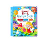 English Reading Toy, Interactive S ound Book, Language Learning Book With Sounds, Interactive Learning Games, Portable, Sensory-Friendly, 26x20cm, For Kids