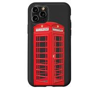 English red telephone booth, hand drawing Case for iPhone 11 Pro