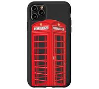 English red telephone booth, hand drawing Case for iPhone 11 Pro Max