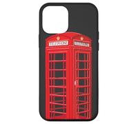 English red telephone booth, hand drawing Case for iPhone 12 mini