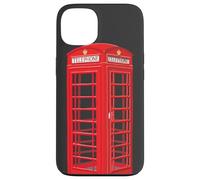 English red telephone booth, hand drawing Case for iPhone 13