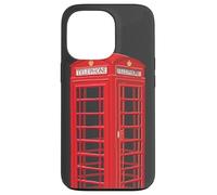 English red telephone booth, hand drawing Case for iPhone 13 Pro
