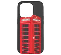 English red telephone booth, hand drawing Case for iPhone 15 Pro