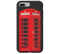 English red telephone booth, hand drawing Case for iPhone 7 Plus/8 Plus