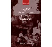 Vickers - English Renaissance Literary Criticism - New paperback or so - N555z