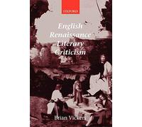 Vickers - English Renaissance Literary Criticism - New paperback or so - N555z