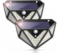English Robin Solar Lights Outdoor, Waterproof Solar Lights with Motion Sensor. 109 Led Wide Angle Solar Light for Fence, Deck, Patio, Front Door, Yard, Garage