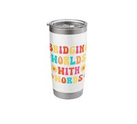 English Second Language Teach Teaching ESL Teacher Stainless Steel Insulated Tumbler