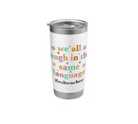 English Second Language Teach Teaching ESL Teacher Stainless Steel Insulated Tumbler