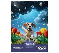 English Setter 1000 Pieces Jigsaw Puzzles Cute Pets Puzzle for Adults Creative Home Decoration Gift Game for Boys And Girls Age 14+ ForAdults 70x50cm/1000pcs