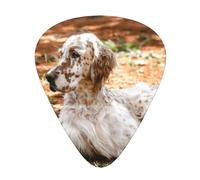 English Setter Autumn Pets Dogs English,12 Pcs Guitar Pick,3 Different Thickness Plectrums for Acoustic Guitar Bass Ukulele (0.46mm 0.96mm 0.71mm)