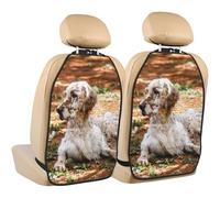 English Setter Autumn Pets Dogs English,2 Pack Car Seat Kick Mats Back Seat Protector Durable Back Seat Organiser