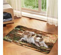 English Setter Autumn Pets Dogs English,Waterproof Pet Feeding Mat,Cat Dog Placemats for Food and Water, PU Leather Food Mats,40x60cm