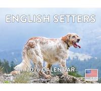 English Setter Calendar 2026 Monthly