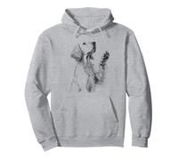 English Setter Dog Paw Design Pullover Hoodie