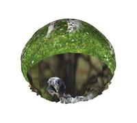English Setter Lawn Pets Dogs English Setter,Shower Cap Nightcap Double Layer Waterproof Elastic Bath Cap Reusable Hair Cap