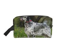 English Setter Lawn Pets Dogs English SetterMakeup Trave Bag for Women,Cosmetic Large Capacity Organizer