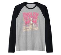 English Setter Mom Basically the Favorite Parent Raglan Baseball Tee