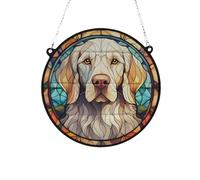 English Setter Stained Glass Effect Suncatcher Gift for Dog Lovers - 19cm